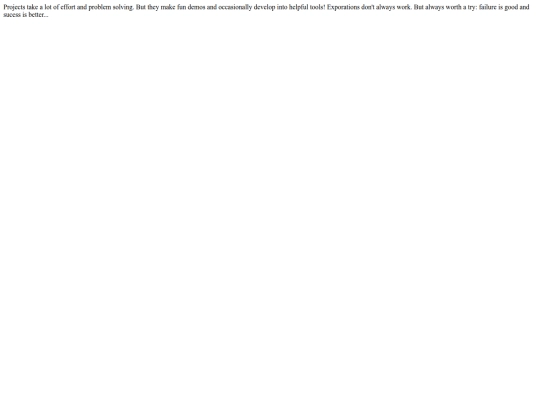 Projects screenshot