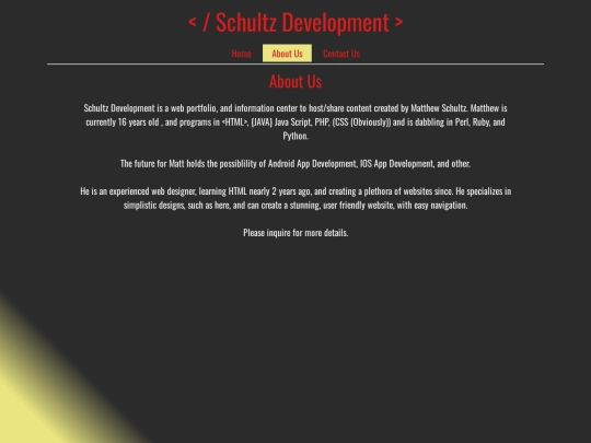 About/about screenshot