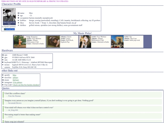 pages/aboutMe screenshot