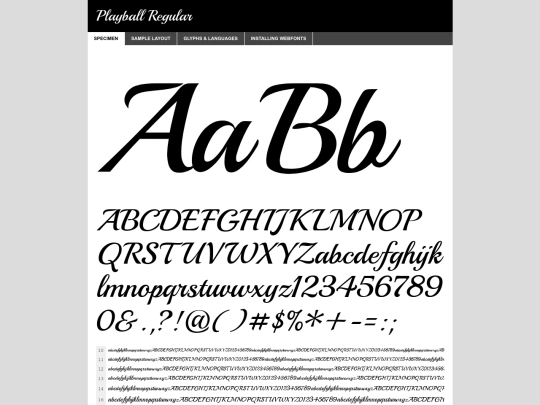 Fonts/Playball/playball-regular-demo screenshot