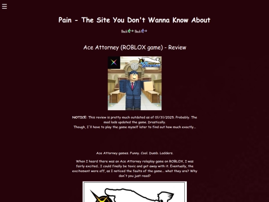 roblox/ace-attorney-review screenshot