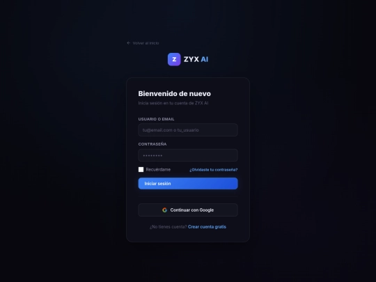 login screenshot