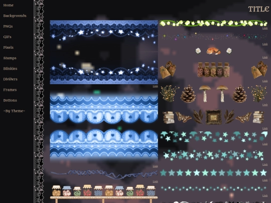 *Pages/dividers screenshot
