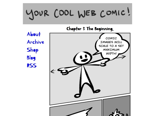 responsive-web-comic-template-v1.0 screenshot