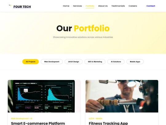 four-tech-website/portfolio screenshot