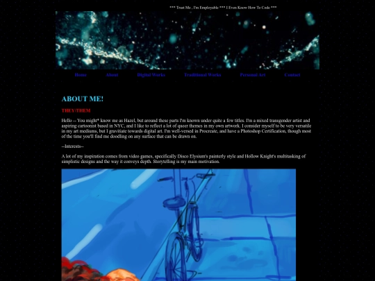 aboutme screenshot