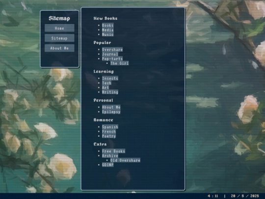 sitemap screenshot