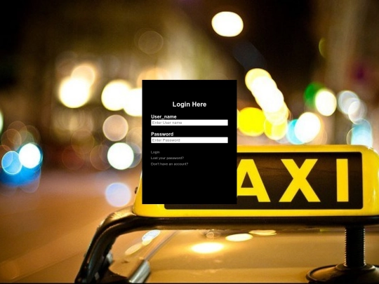 login screenshot