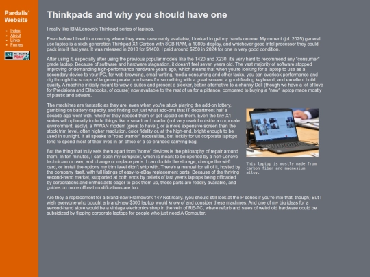 thinkpads screenshot
