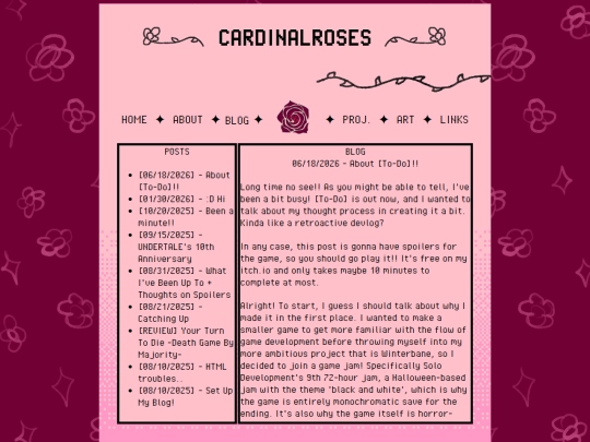 blog screenshot