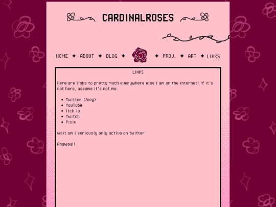 links screenshot