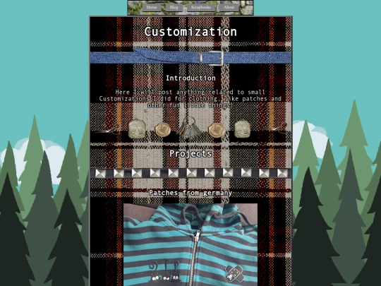 Customization screenshot
