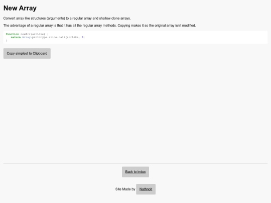 js/new-array screenshot
