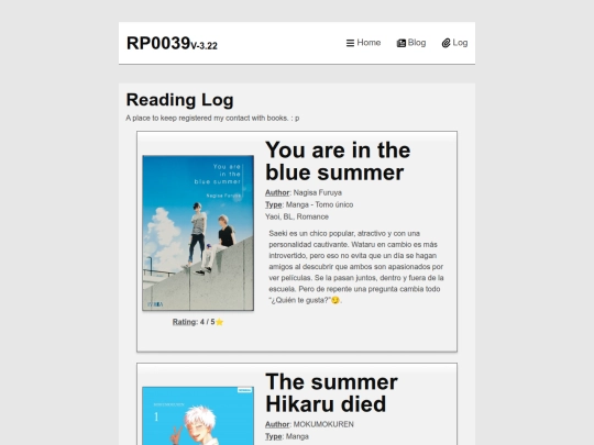 log screenshot