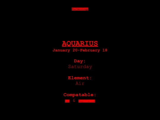 sign/Aquarius screenshot