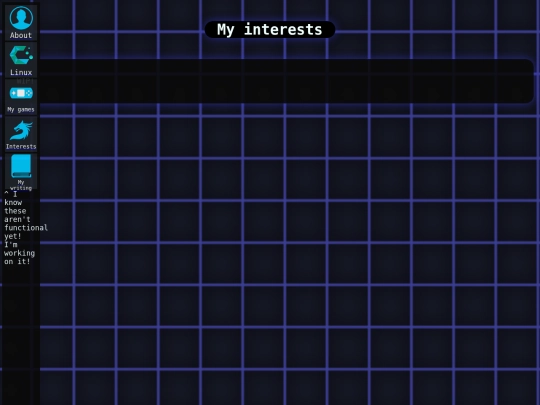 interests screenshot