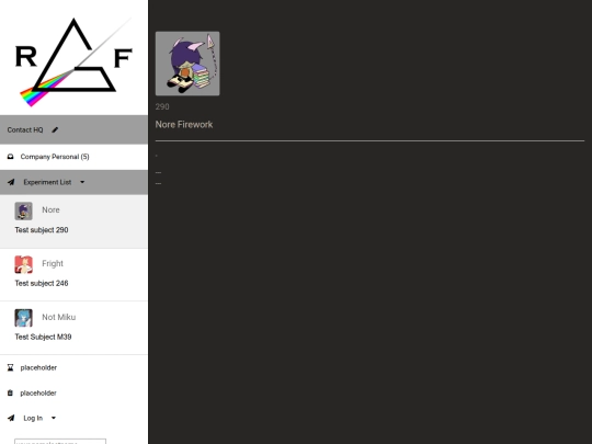 Experiment-List screenshot