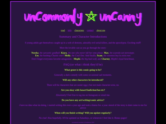 info screenshot