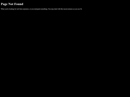 not_found screenshot