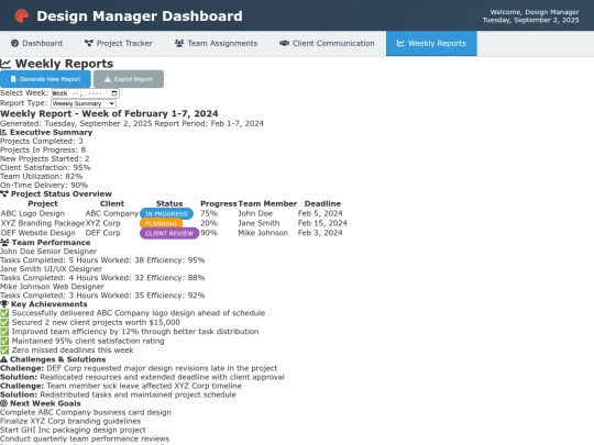 project tracker/Design_Manager_Website/reports screenshot