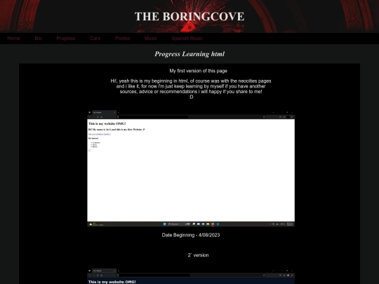 Progress screenshot