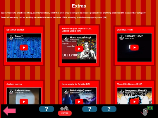 Filmes/ExtrasENG screenshot
