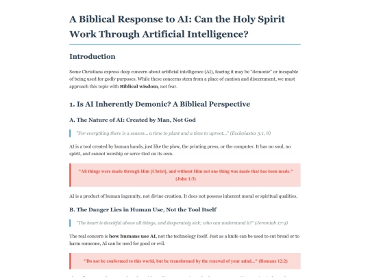 evangelism/AI screenshot