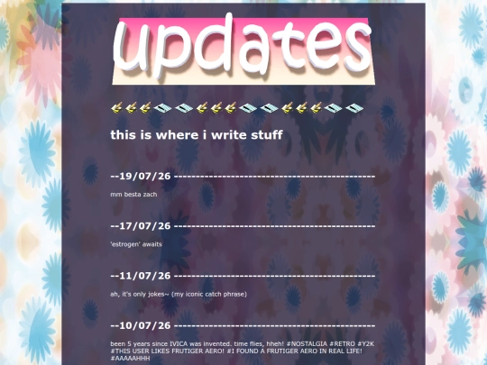 updates screenshot