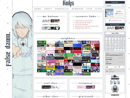 site/links screenshot
