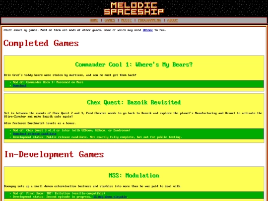 games screenshot