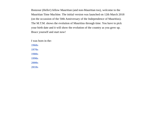 The Mauritian Time Machine screenshot
