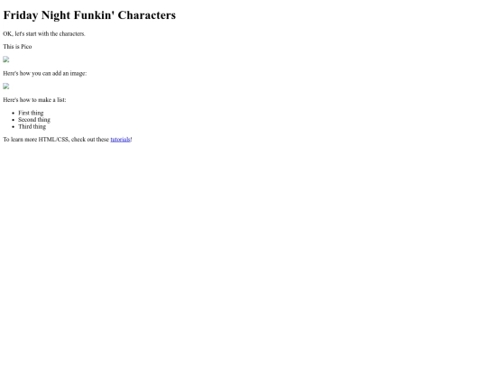 index screenshot