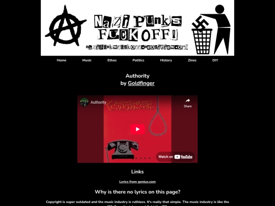 music-genres/goldfinger/authority screenshot