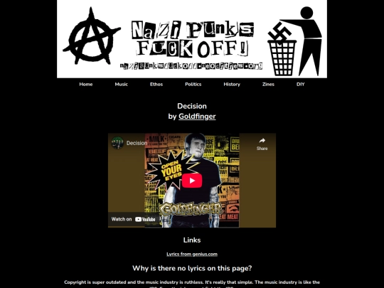 music-genres/goldfinger/decision screenshot