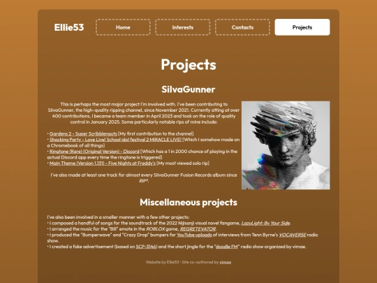 projects screenshot