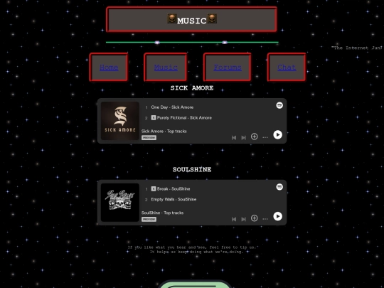 Music screenshot