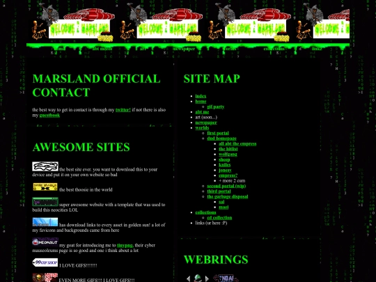 links screenshot