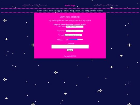 form screenshot
