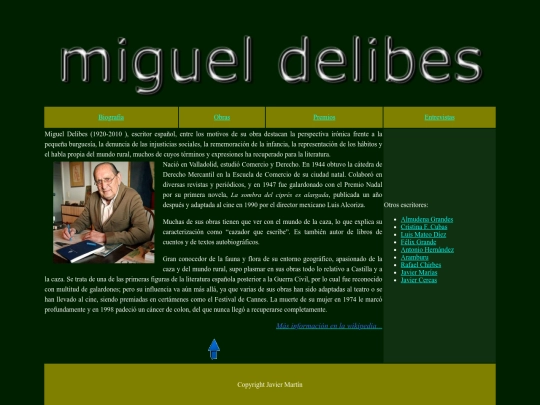 MiguelDelibes/MiguelDelibes screenshot