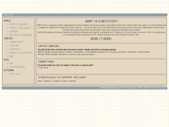 KINETICISM/home screenshot
