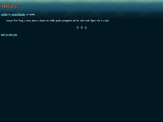 THROG screenshot