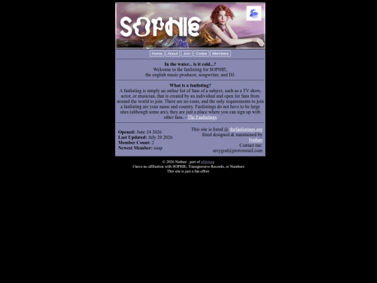 SOPHIE screenshot