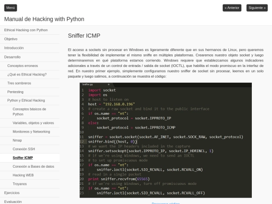 sniffer_icmp screenshot
