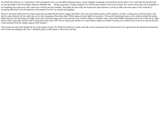 posts/reviews/show_reviews/mobile_suit_gundam_the_witch_from_mercury_season_1 copy screenshot