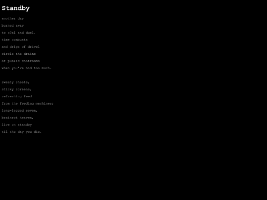 Standby screenshot
