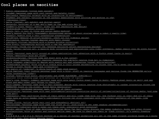 links screenshot