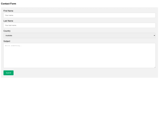reach out to me form screenshot