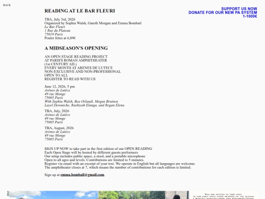Readings screenshot