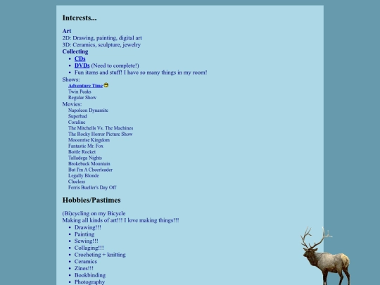 interests screenshot
