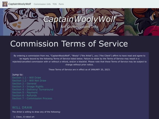 commissions/tos screenshot